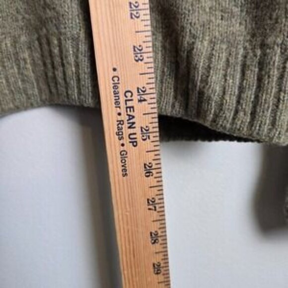 Vintage Jantzen Cardigan Sweater M Green Wool Blend USA Made Sportswear 50s 60s - Picture 8 of 9